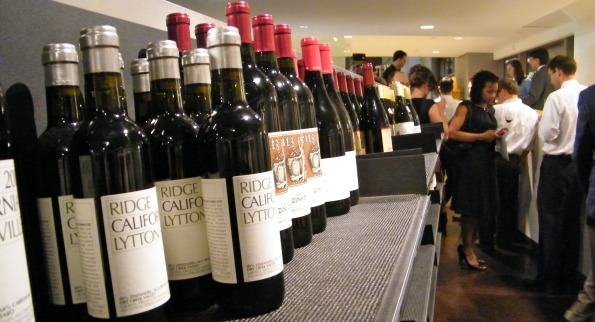 People gather to taste various wines at Slate's Wine Tasting at Sotheby's Aulden Cellars in August (Photo: Vadim Lavrusik)